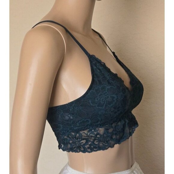 Victoria’s Secret green Lace Mesh Bralette Size Medium - Picture 2 of 6